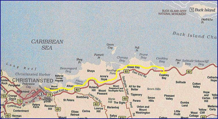 Map of the North Shore